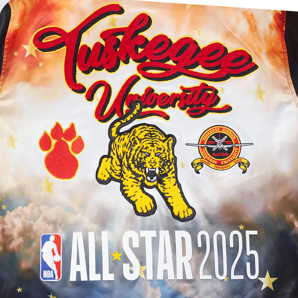TUSKEGEE UNIVERSITY HBCU X NBA ALL STAR 2025 MEN'S SUBLIMATED SATIN JACKET