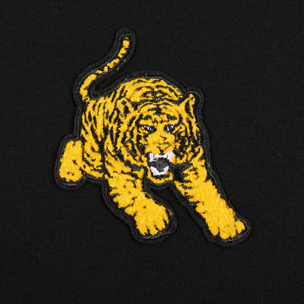 TUSKEGEE UNIVERSITY CLASSIC WOMEN'S RIB FLEECE CROPPED PULLOVER HOODIE