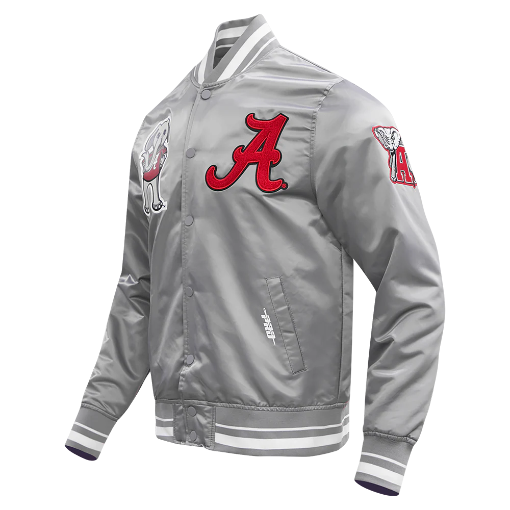 UNIVERSITY OF ALABAMA CLASSIC RIB SATIN JACKET