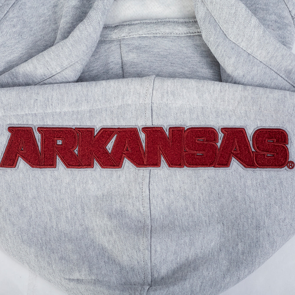 UNIVERSITY OF ARKANSAS CLASSIC MEN'S STACKED LOGO PULLOVER HOODIE