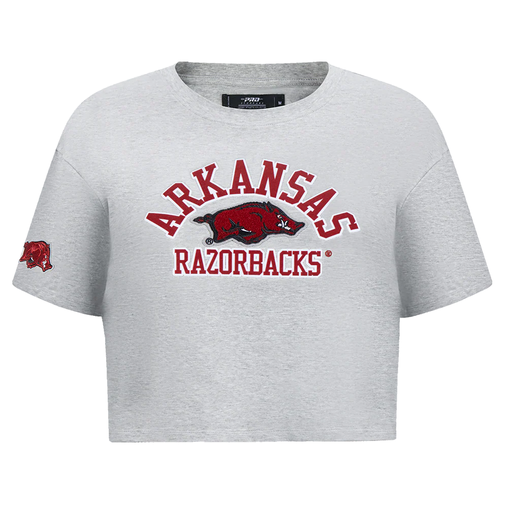 UNIVERSITY OF ARKANSAS FAYETTEVILLE CLASSIC WOMEN'S SINGLE JERSEY BOXY TEE