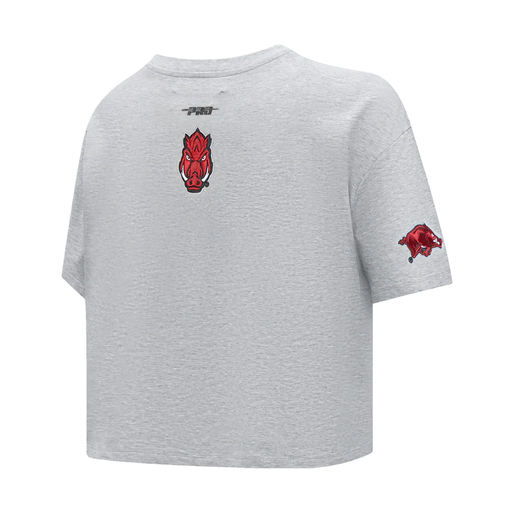 UNIVERSITY OF ARKANSAS FAYETTEVILLE CLASSIC WOMEN'S SINGLE JERSEY BOXY TEE