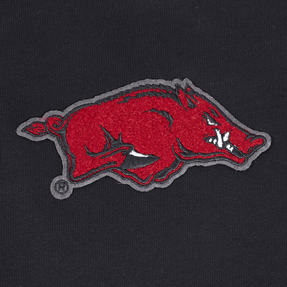 UNIVERSITY OF ARKANSAS FAYETTEVILLE CLASSIC WOMEN'S RIB FLEECE CREWNECK