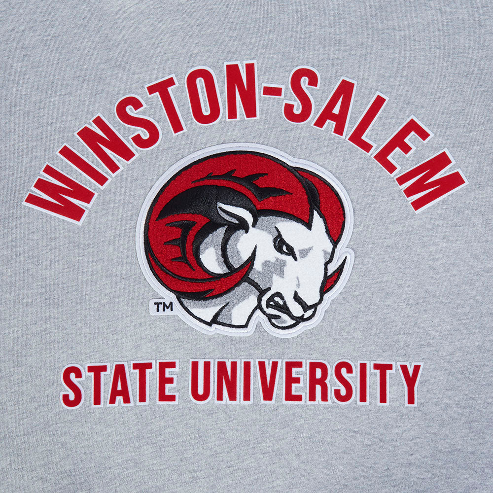 WINSTON SALEM STATE UNIVERSITY CLASSIC MEN'S STACKED LOGO PO HOODIE