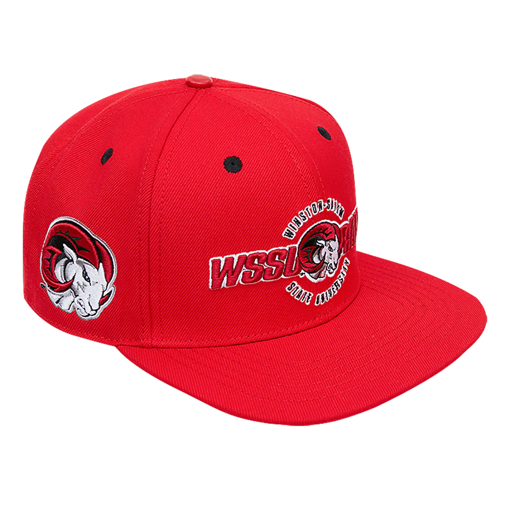 WINSTON SALEM STATE UNIVERSITY CLASSIC UNISEX STACKED LOGO WOOL SNAPBACK