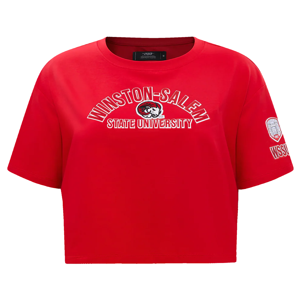 WINSTON-SALEM STATE UNIVERSITY CLASSIC WOMEN'S SINGLE JERSEY BOXY TEE