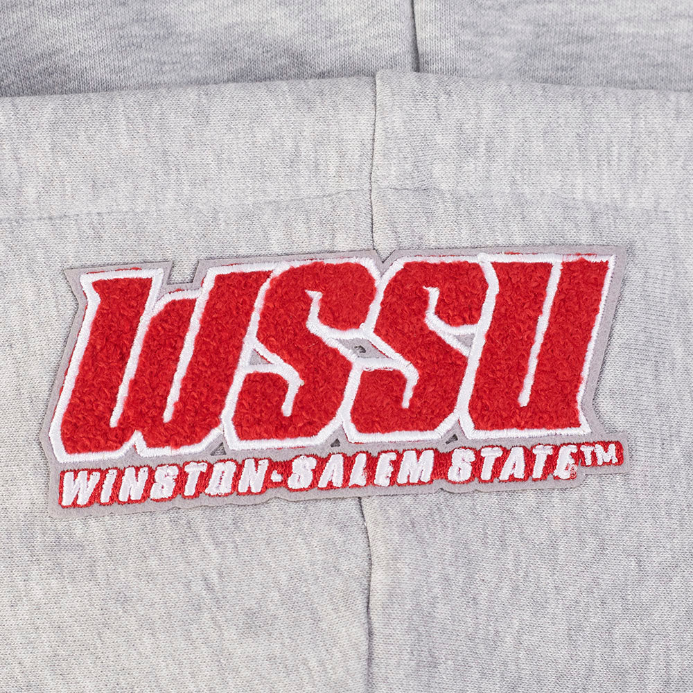 WINSTON-SALEM STATE UNIVERSITY CLASSIC WOMEN'S FLEECE CROPPED PULLOVER HOODIE