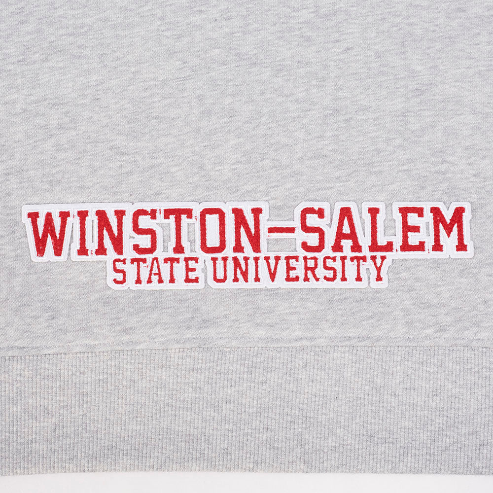 WINSTON-SALEM STATE UNIVERSITY CLASSIC WOMEN'S FLEECE CROPPED PULLOVER HOODIE