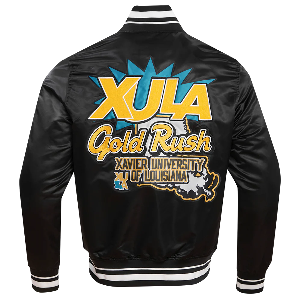 XAVIER UNIVERSITY OF LOUISIANA HOMECOMING RIB MEN'S SATIN JACKET
