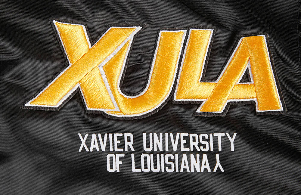 XAVIER UNIVERSITY OF LOUISIANA HOMECOMING RIB MEN'S SATIN JACKET