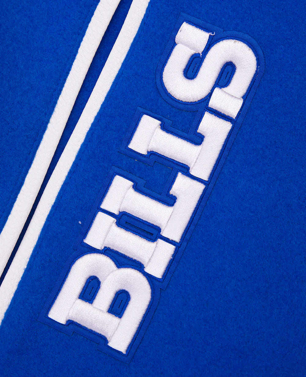 NFL BUFFALO BILLS MASHUP MEN'S RIB WOOL VARSITY JACKET