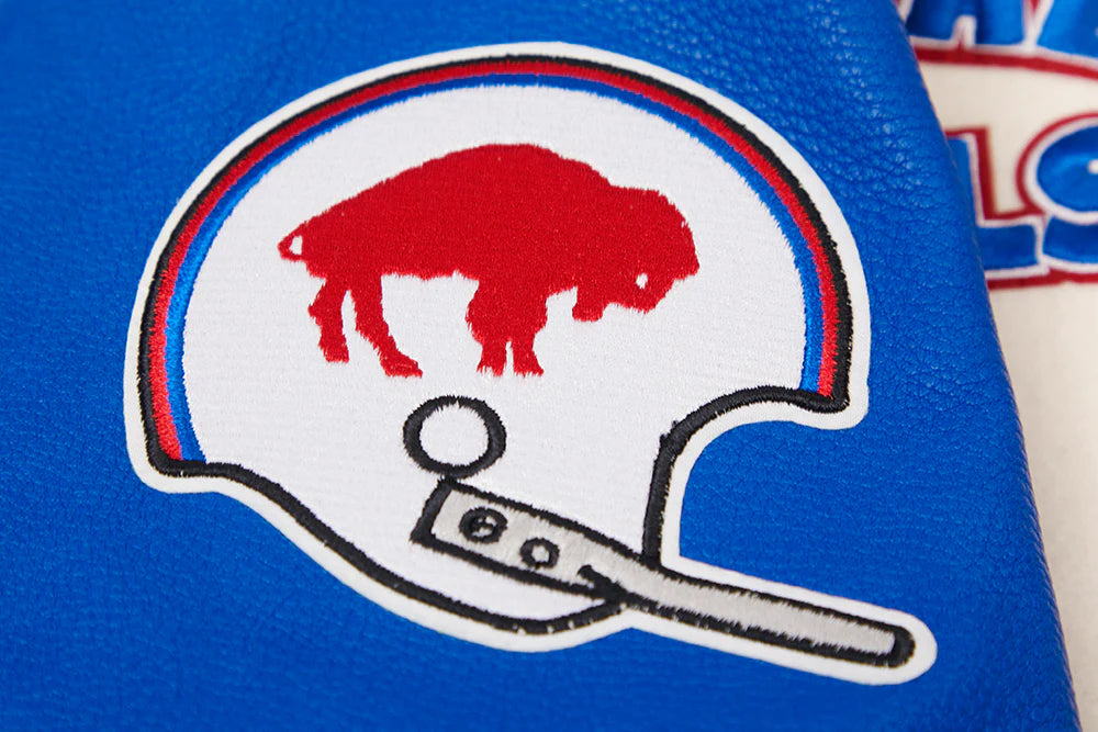 NFL BUFFALO BILLS RETRO CLASSIC MEN'S RIB WOOL VARSITY JACKET