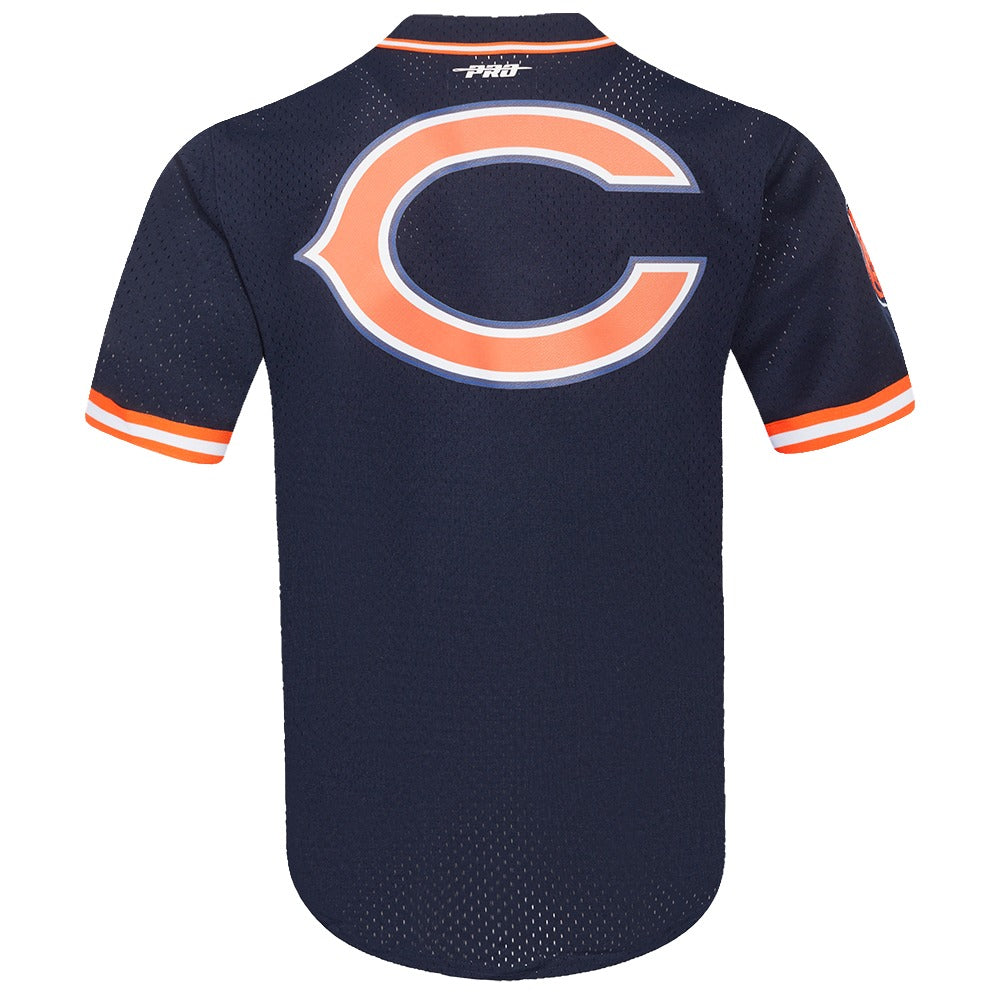 CHICAGO BEARS MESH BUTTON UP SHIRT