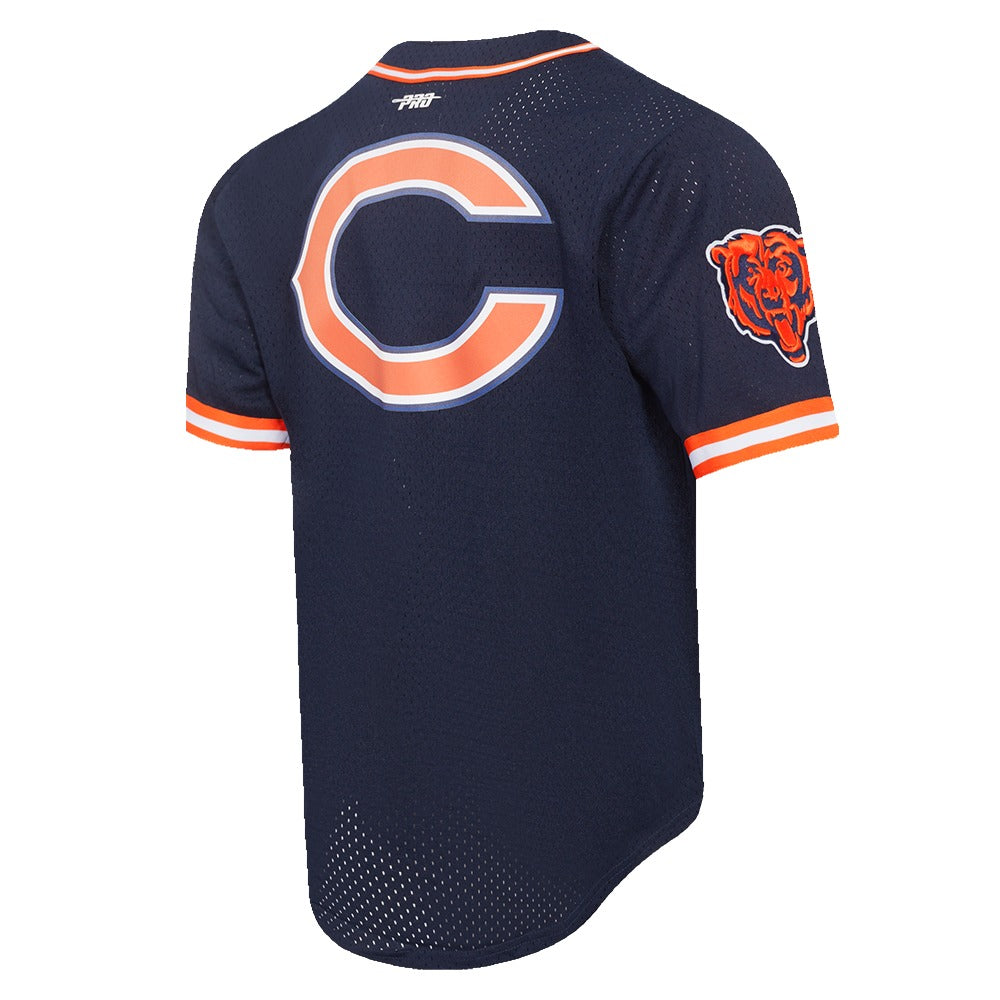 CHICAGO BEARS MESH BUTTON UP SHIRT