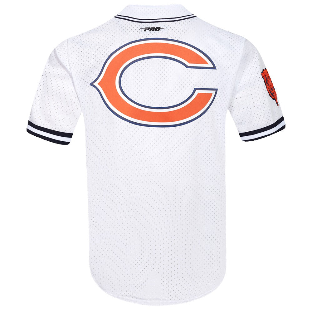 CHICAGO BEARS MESH BUTTON UP SHIRT