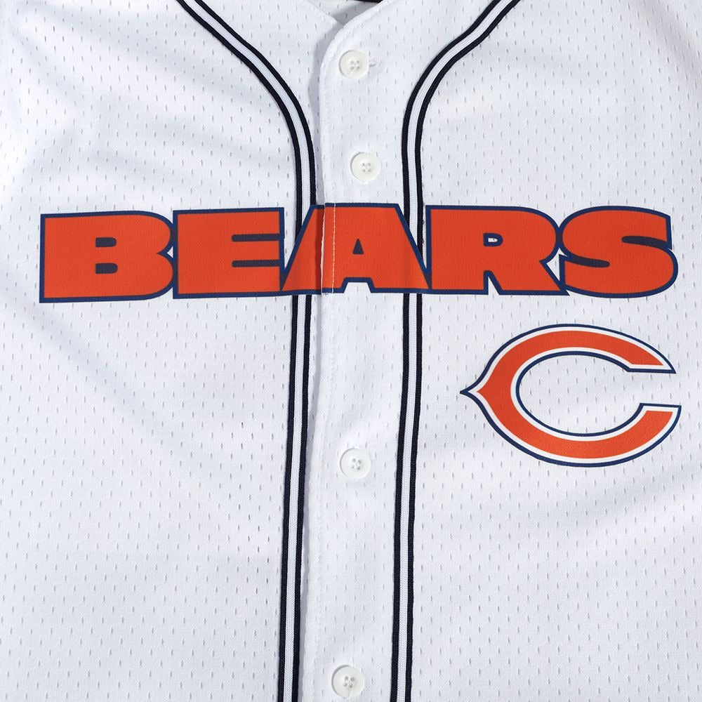 CHICAGO BEARS MESH BUTTON UP SHIRT