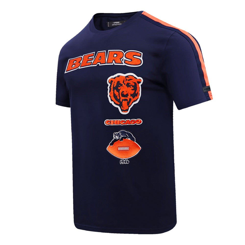 CHICAGO BEARS RETRO CLASSIC SJ STRIPED TEE