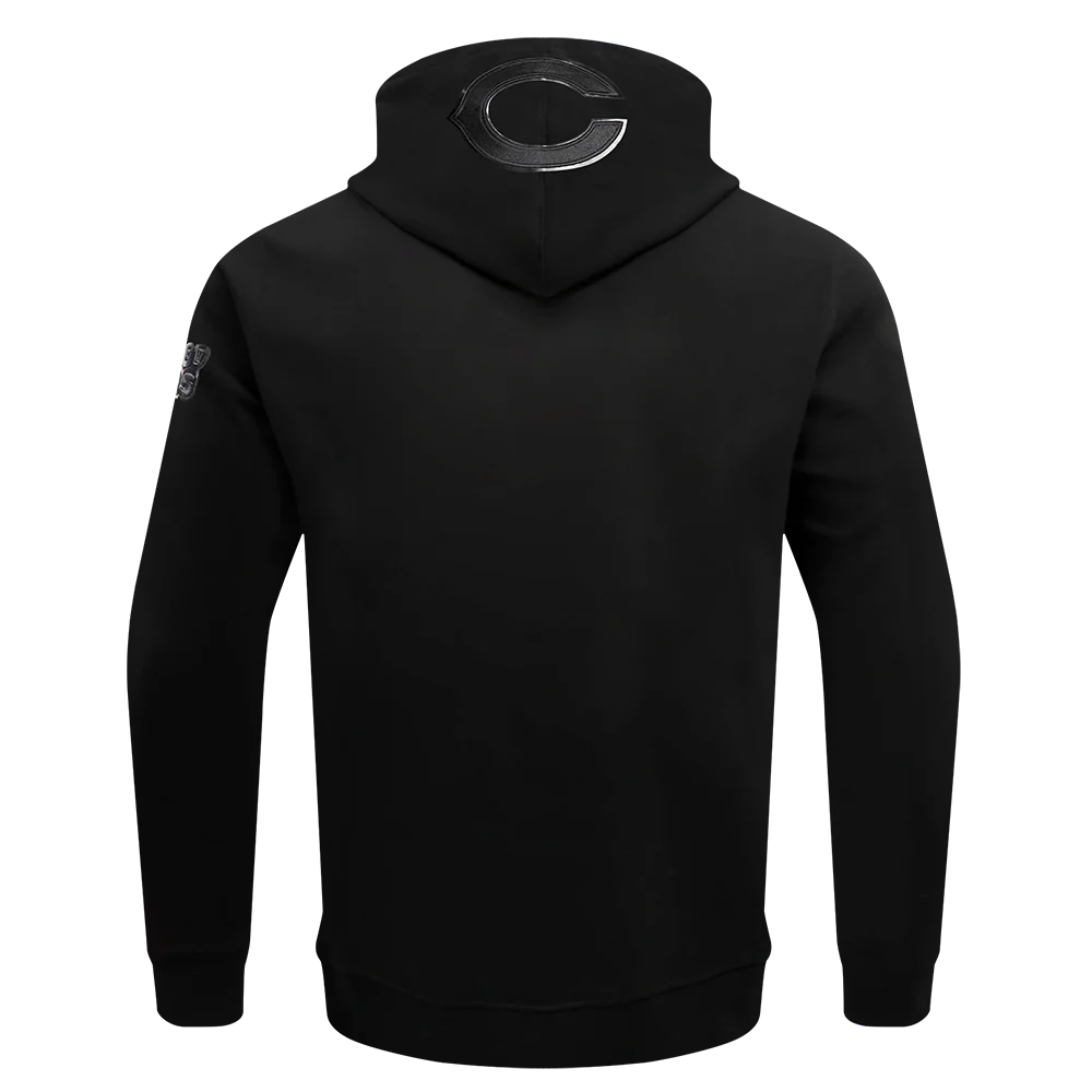 NFL CHICAGO BEARS TRIPLE BLACK MEN'S PULLOVER HOODIE