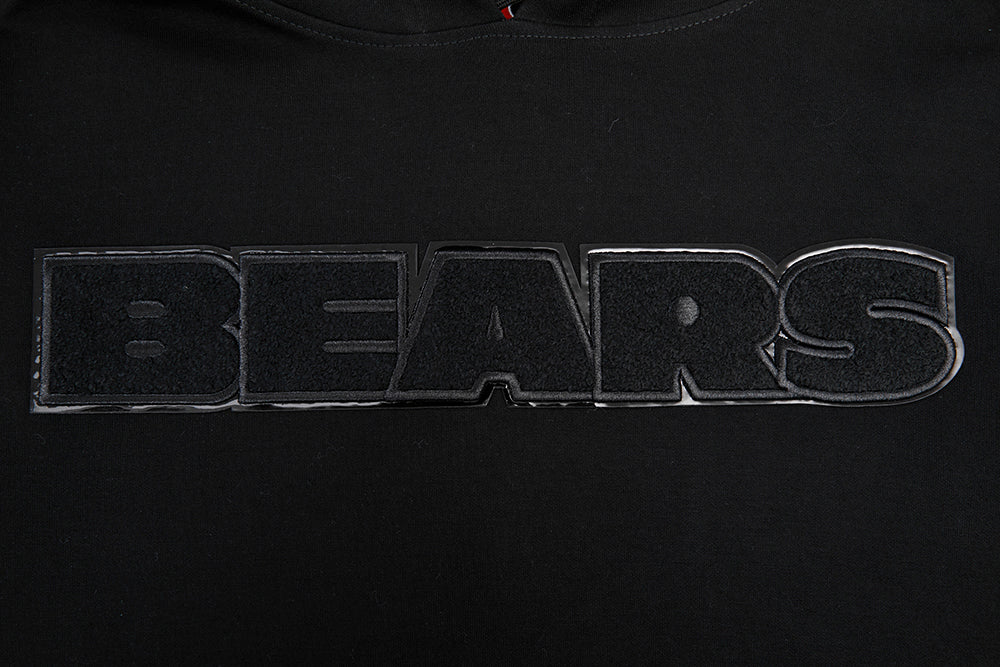 NFL CHICAGO BEARS TRIPLE BLACK MEN'S PULLOVER HOODIE