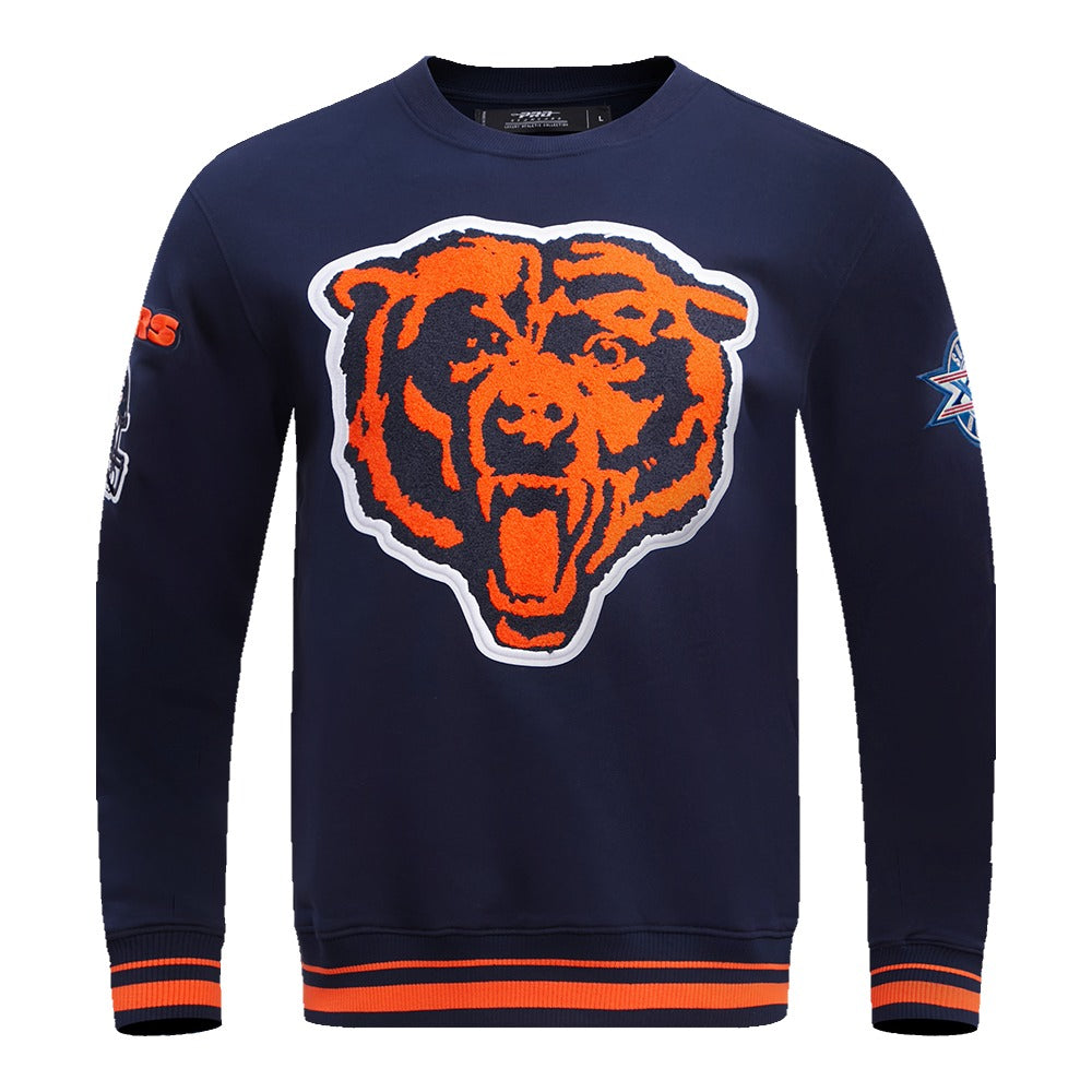 CHICAGO BEARS MASH UP RIB FLC CREWNECK