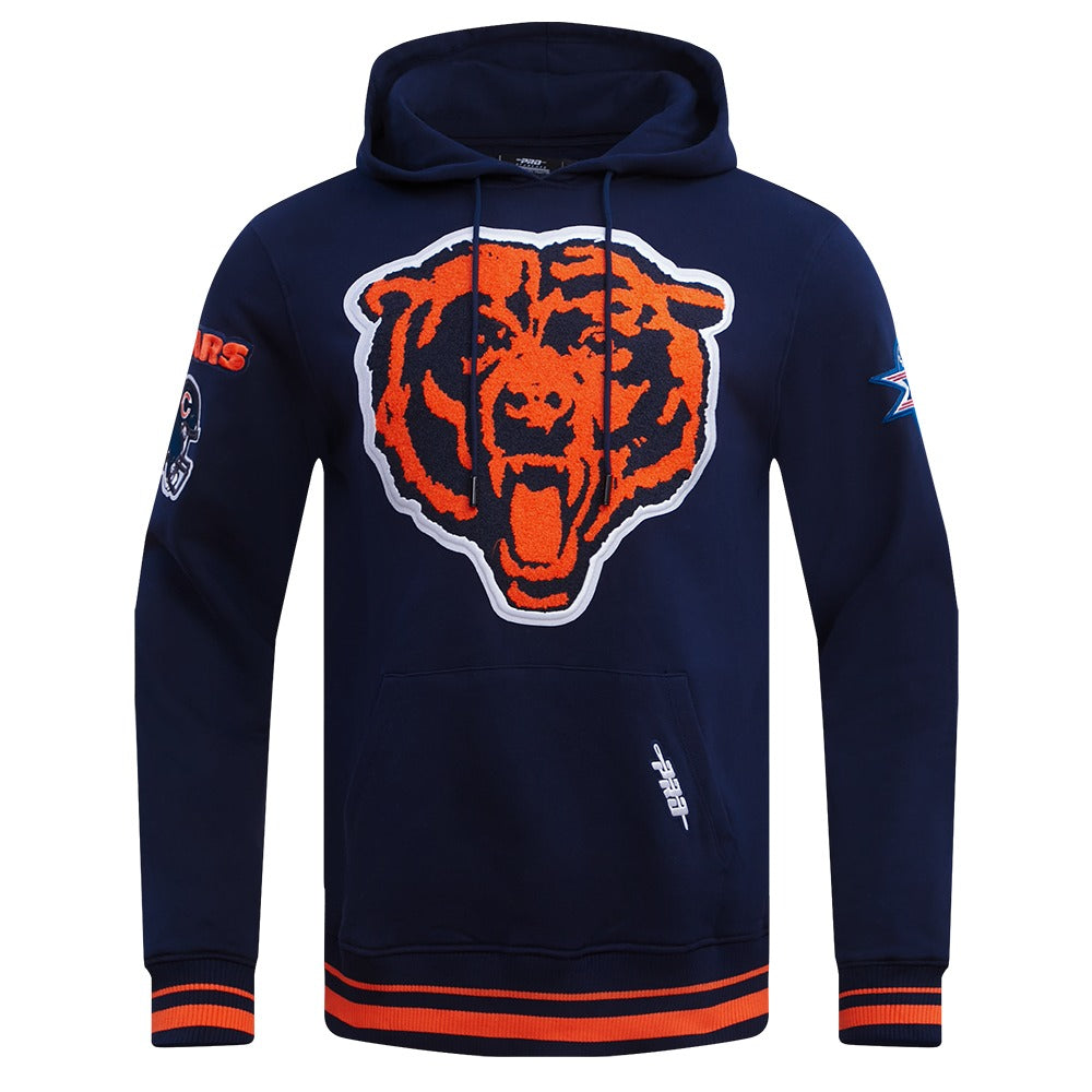 CHICAGO BEARS MASH UP RIB FLC PO HOODIE