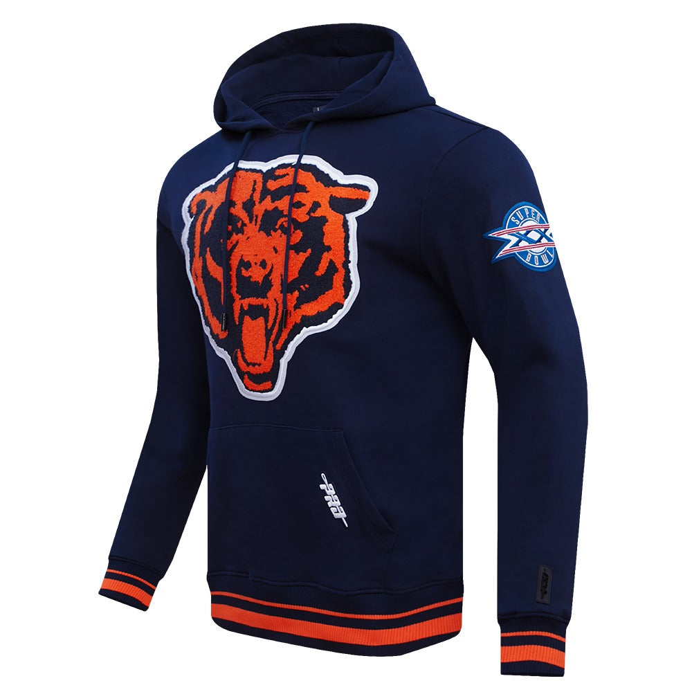 CHICAGO BEARS MASH UP RIB FLC PO HOODIE