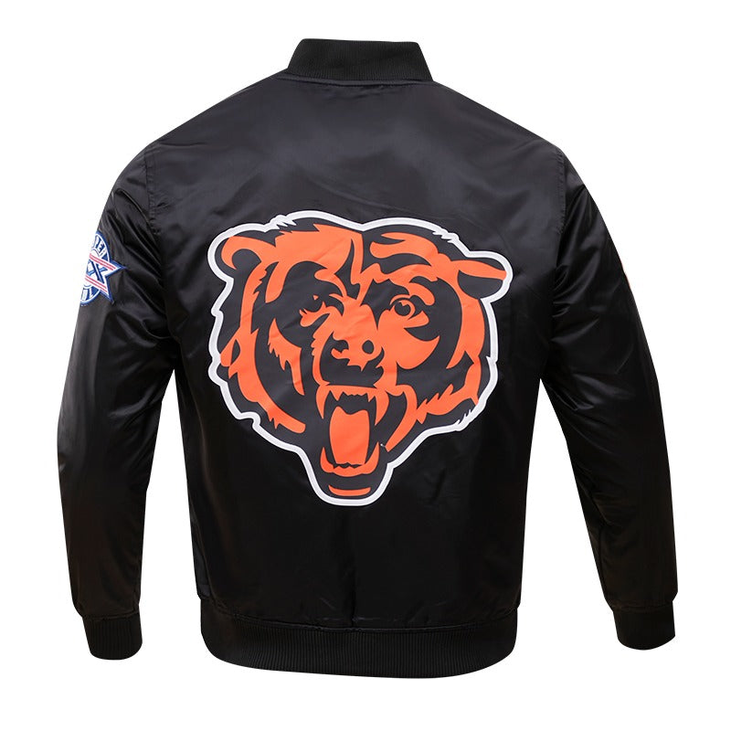 CHICAGO BEARS BIG LOGO SATIN JACKET