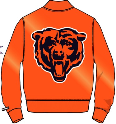 CHICAGO BEARS BIG LOGO SATIN JACKET