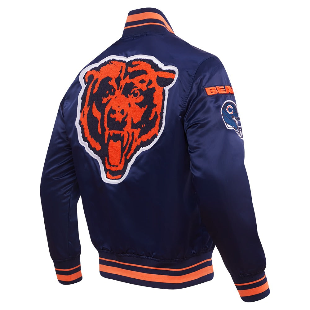 CHICAGO BEARS MASH UP RIB SATIN JACKET