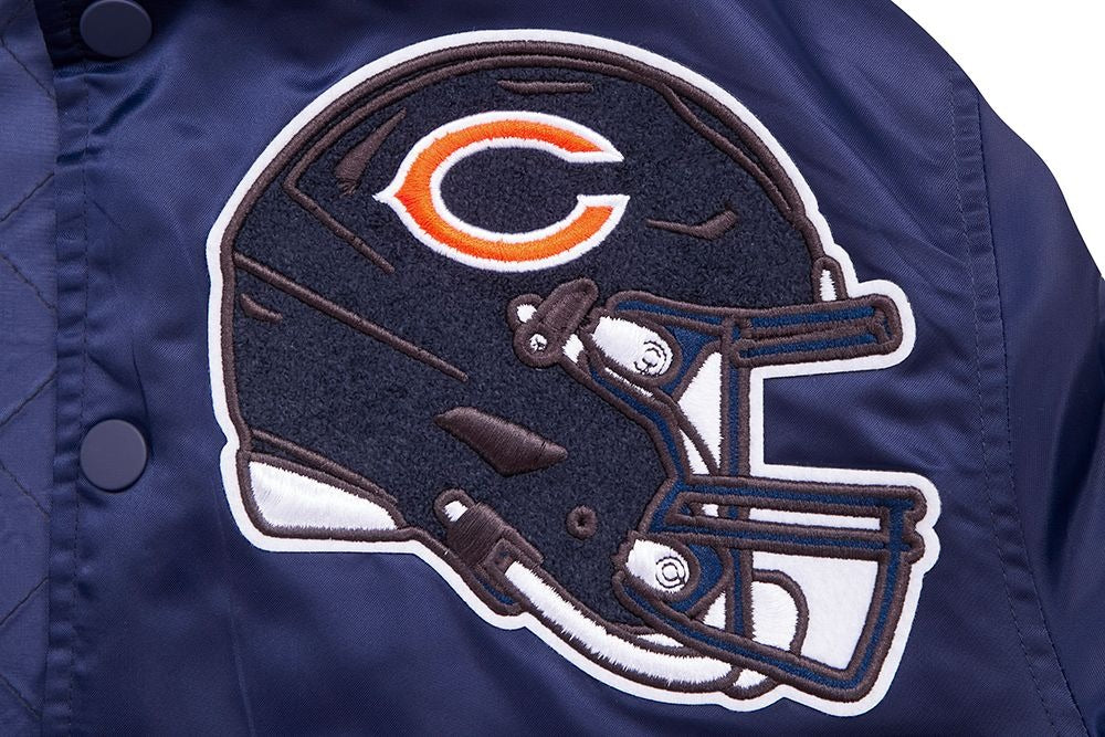 CHICAGO BEARS MASH UP RIB SATIN JACKET