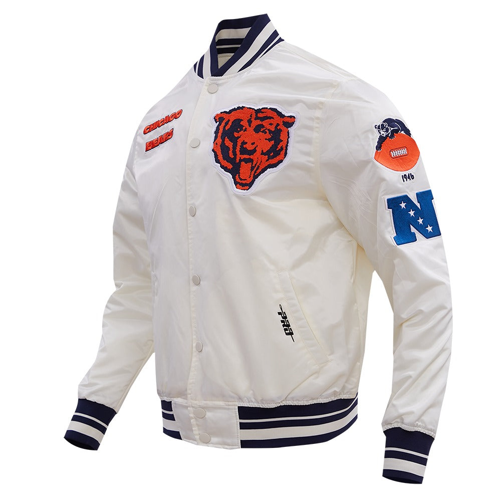 CHICAGO BEARS RETRO CLASSIC RIB SATIN JACKET