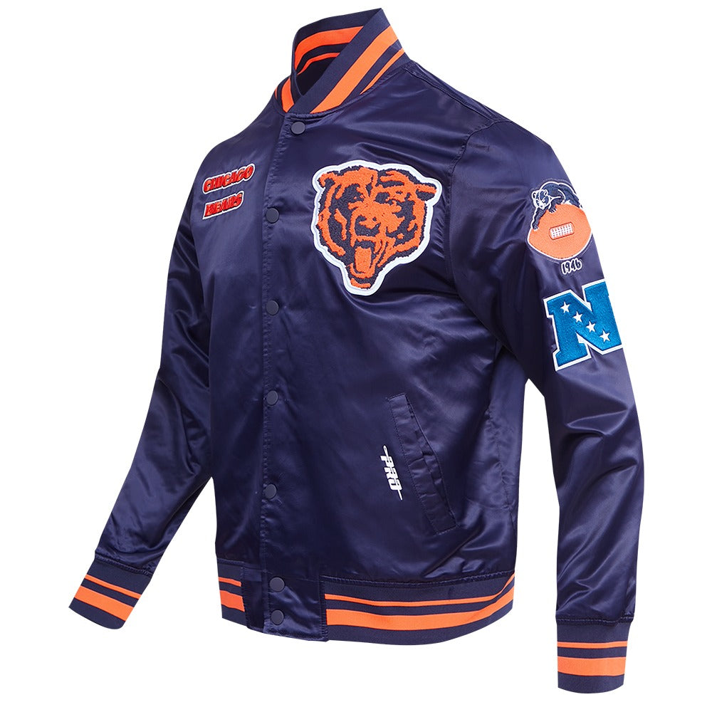 CHICAGO BEARS RETRO CLASSIC RIB SATIN JACKET