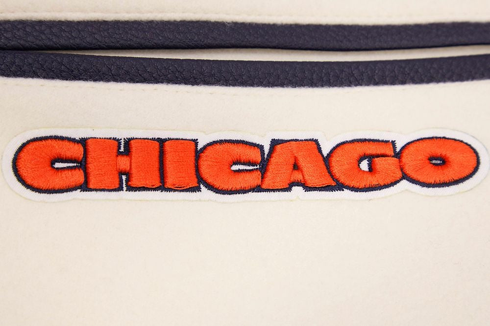 CHICAGO BEARS RETRO CLASSIC RIB WOOL VARSITY JACKET