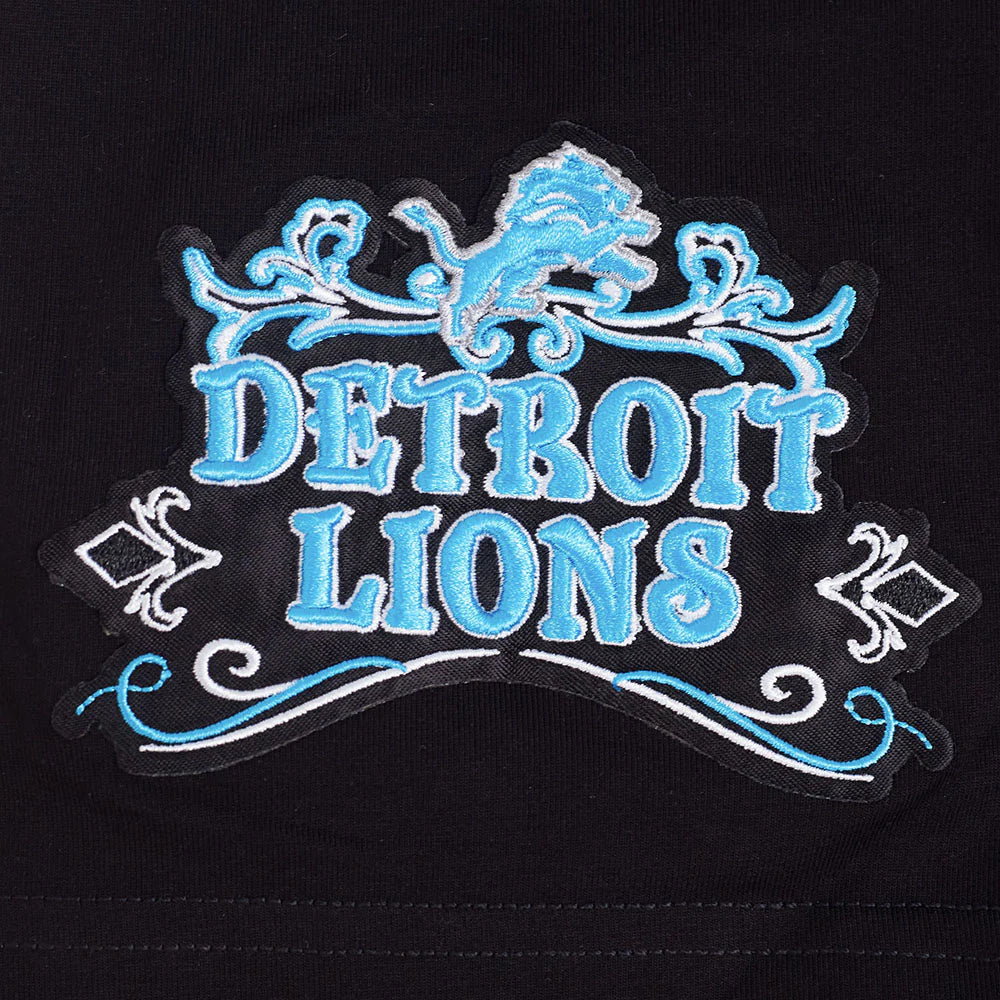 NFL DETROIT LIONS REBEL ATHLETICS STACKED LOGO MEN'S SJ TEE
