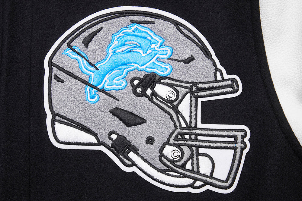 NFL DETROIT LIONS MASHUP MEN'S RIB WOOL VARSITY JACKET