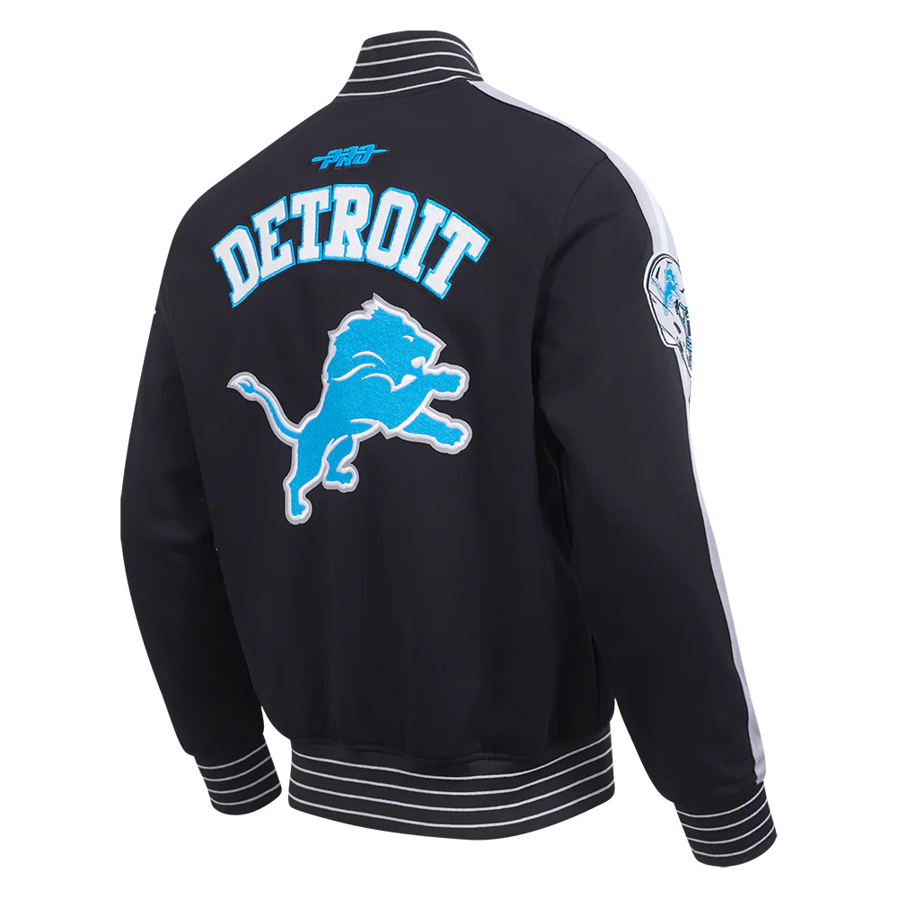 NFL DETROIT LIONS PRO GAME DAY MEN'S DBL KNIT JACKET