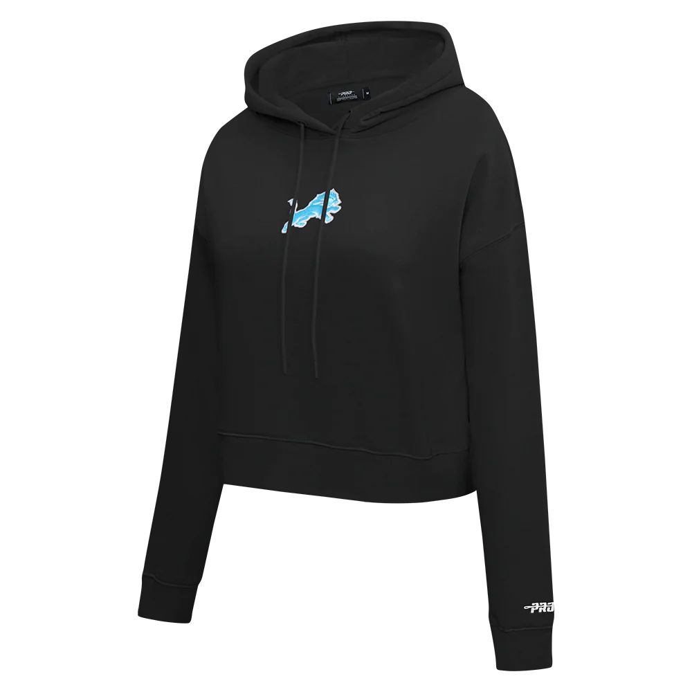 NFL DETROIT LIONS WINGSPAN WOMEN'S FLC CROPPED PO HOODIE