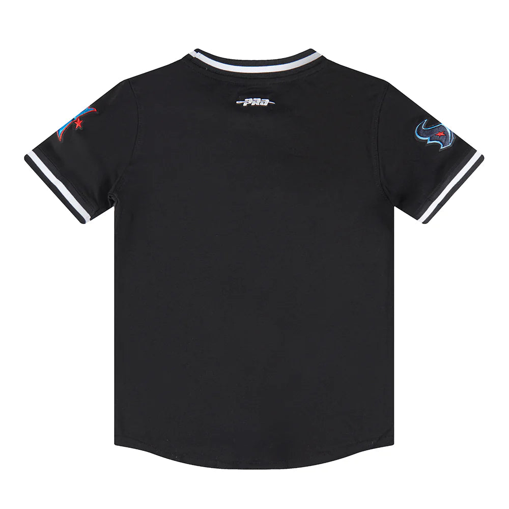NFL HOUSTON TEXANS CLASSIC LITTLE BOYS SHORT SLEEVE STRIPED RIB TEE