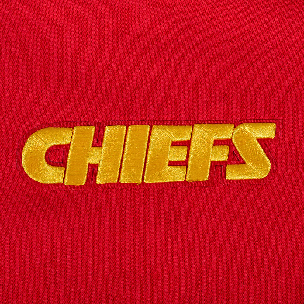 NFL KANSAS CITY CHIEFS WINGSPAN MEN'S DROP SHOULDER FLEECE CREWNECK