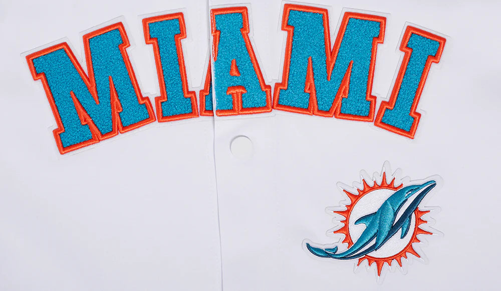 NFL MIAMI DOLPHINS CLASSIC MEN'S WARM UP JACKET