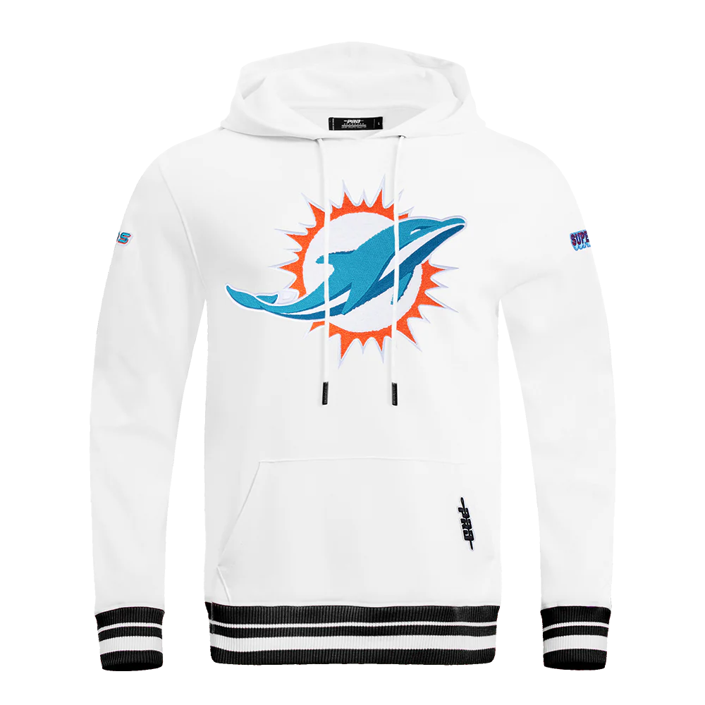 NFL MIAMI DOLPHINS MASHUP MEN'S RIB PULLOVER HOODIE