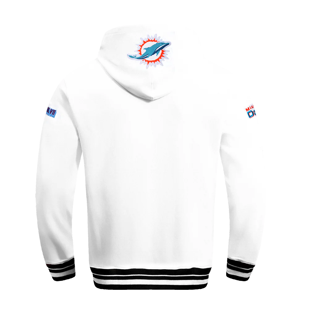 NFL MIAMI DOLPHINS MASHUP MEN'S RIB PULLOVER HOODIE