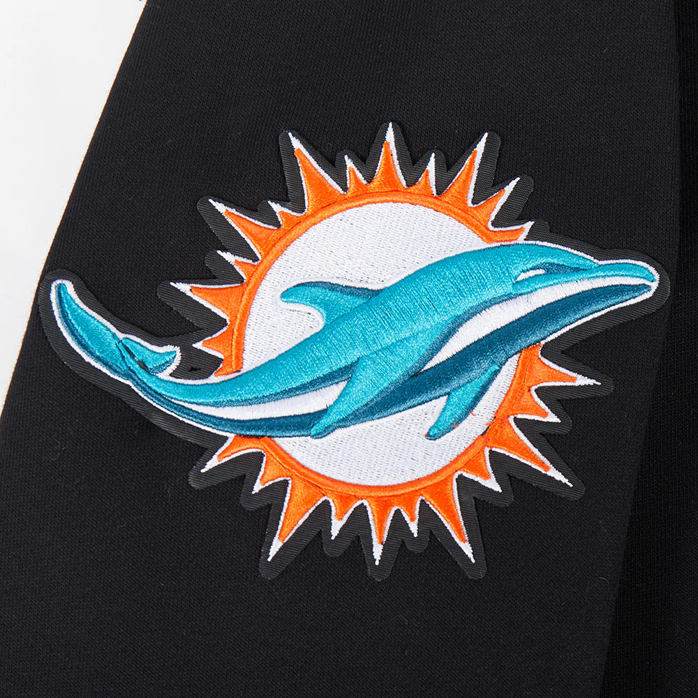 NFL MIAMI DOLPHINS TEAM PENNANTS MEN'S RIB FLEECE PULLOVER HOODIE
