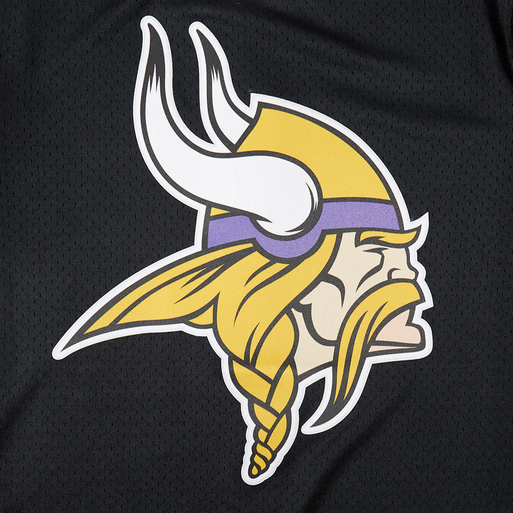 NFL MINNESOTA VIKINGS JUSTIN JEFFERSON #2 MESH BUTTON DOWN SHIRT