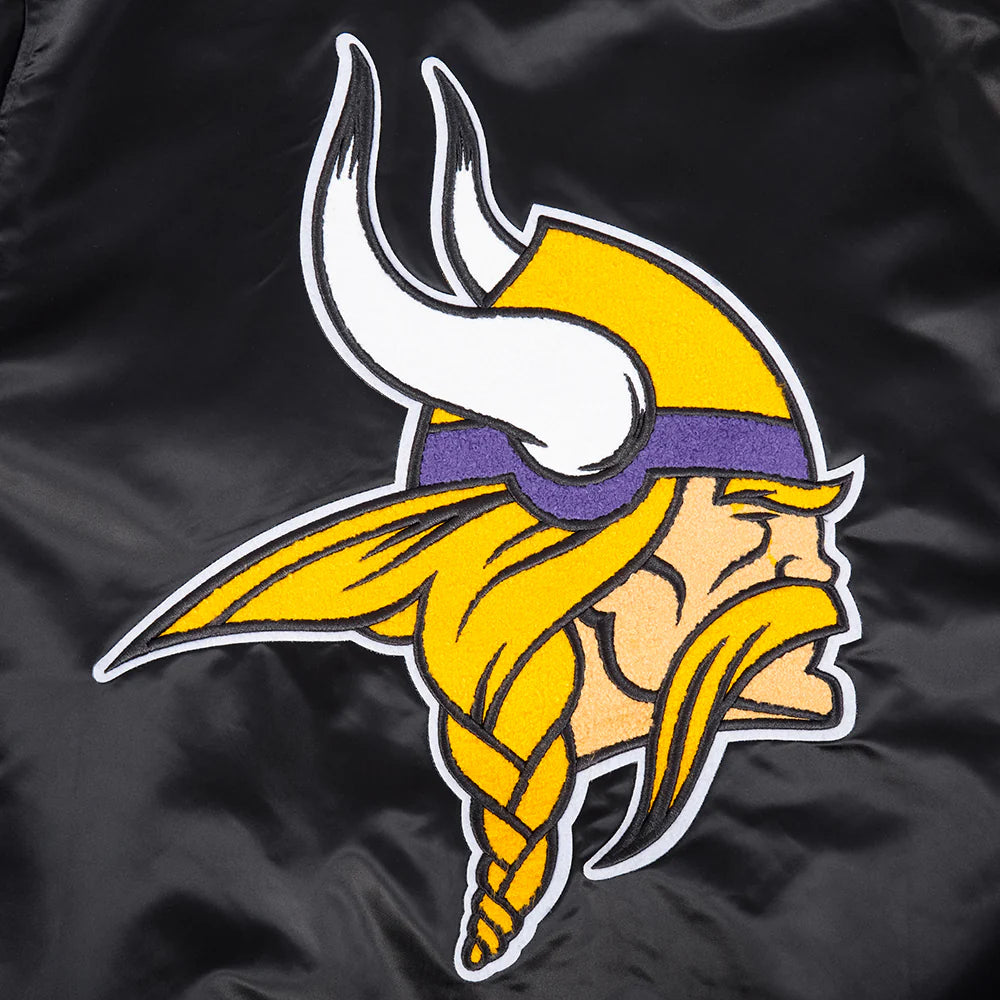 NFL MINNESOTA VIKINGS MASHUP MEN'S RIB SATIN JACKET