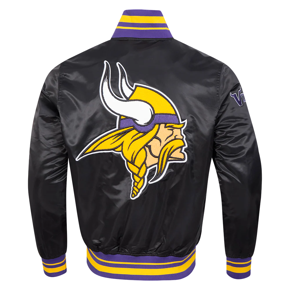 NFL MINNESOTA VIKINGS MASHUP MEN'S RIB SATIN JACKET