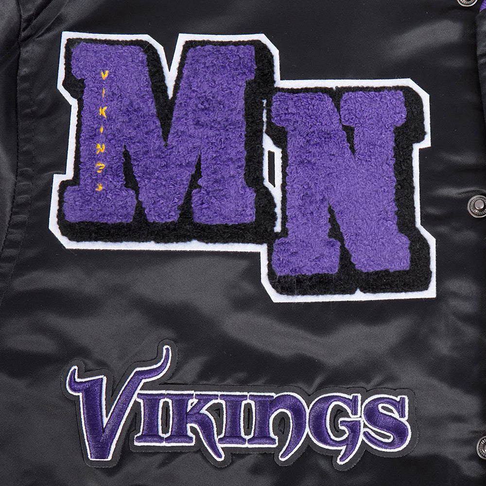 NFL MINNESOTA VIKINGS MASHUP MEN'S RIB SATIN JACKET