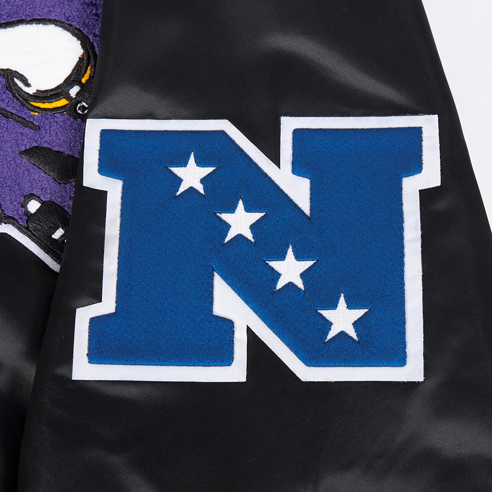 NFL MINNESOTA VIKINGS MASHUP MEN'S RIB SATIN JACKET