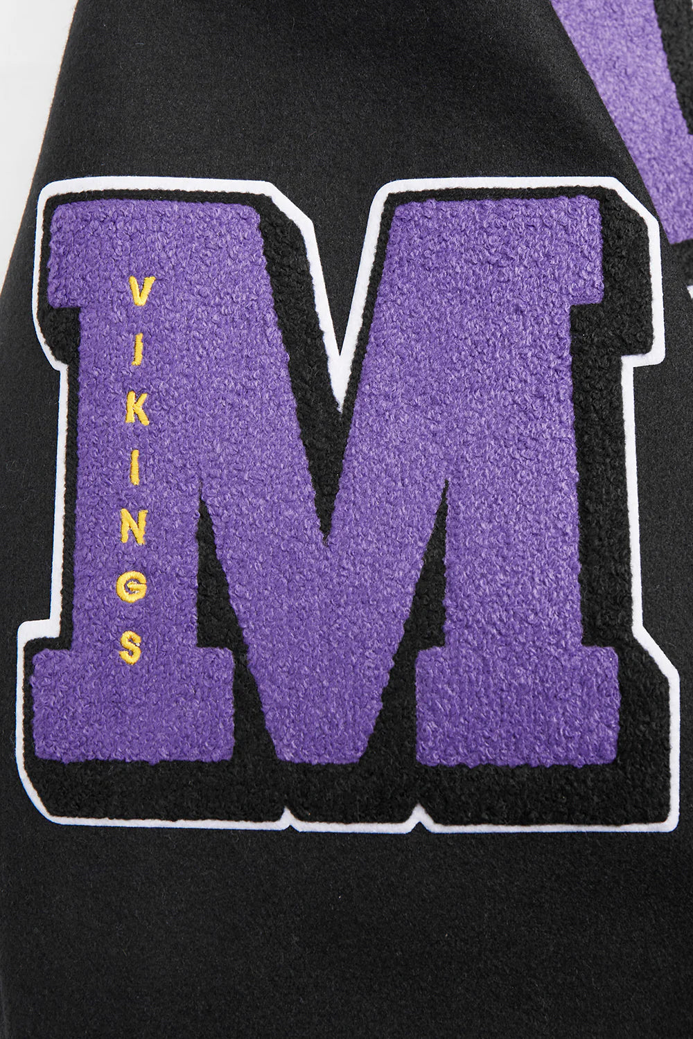NFL MINNESOTA VIKINGS MASHUP MEN'S RIB WOOL VARSITY JACKET