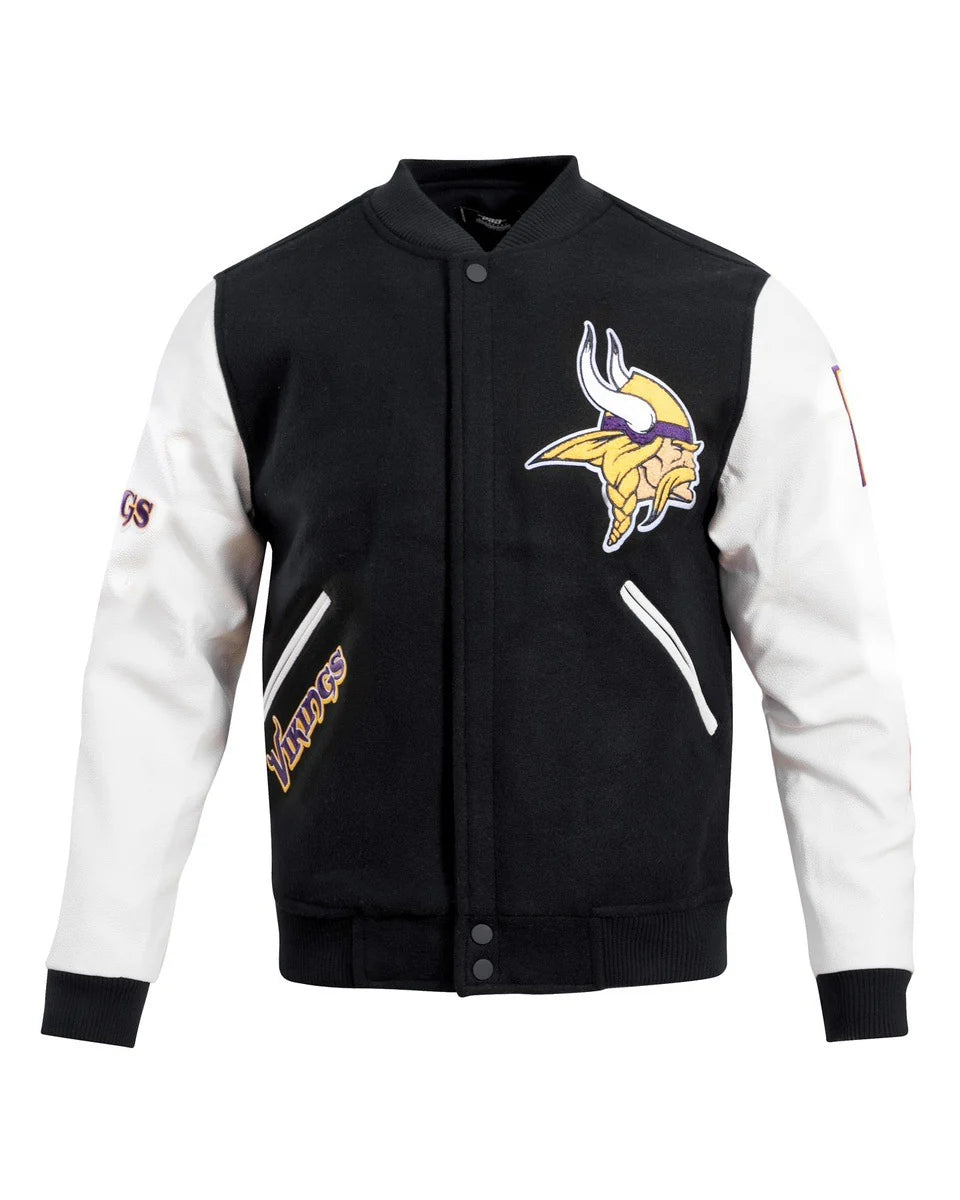 NFL MINNESOTA VIKINGS CLASSIC WOOL MEN'S VARSITY JACKET
